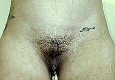 Wife's Fat Ass Peeing In Shower!