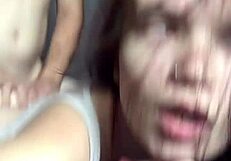 Fucked An 18 Year Old Beauty Behind Garages Then On Bed