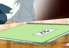 anime girl begs for cum in pussy during first anal fuck with monster cock