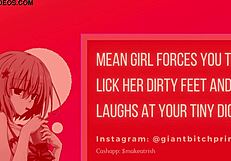 Audio Only Mean Bimbo Degrades Your Tiny Dick Before Making You Her Foot Licking Slave F4M Joi Audio Roleplay