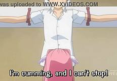 hentai stepsister gives first blowjob and gets cum on tits