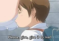 hentai stepsister gives first blowjob and gets cum on tits