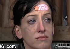 Suggestive Depraved Teasing for Girl in Bdsm Couple Scene