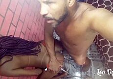 i'm the perverted stepdaughter giving ass to horny stepfather leo ogro on the bench