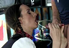 gundula pervers has found her popeye and gets liquid spinach