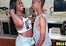 Home with dad, I helped the new student from my class, full on red