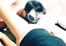 The Asian wife makes him cum while wet and horny