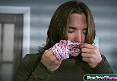 im caught sniffing my stepaunts panties