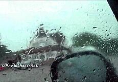 Kacie's Public Masturbation on Car Seat with Nude Amateur Exhibitionist Babe Flashing