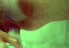 Natural busty REDHEAD CLOSEUP MASTURBATION with her CLEAR DILDO