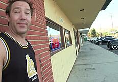 Look at your step mom using her big tits to get that dick