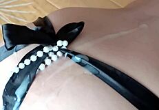 Two Huge Cumshots On My Stepmom's Big Ass In Matching Lingerie!