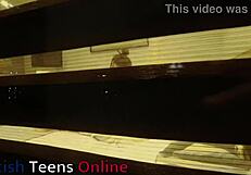 you watch your neighbour masturbating, fingering her huge natural tits and pussy