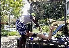 Stacxxxs Presents Hawaiian Angel's Bareback Pool Day with Big Black Cock