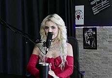 Brazilian blonde kyra sex in sheer red lingerie explores bdsm compilation with group swingers