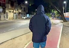 wife begs, help cross tracks? sucks guy