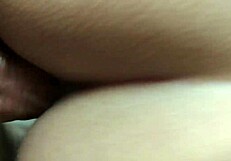 Morenita displays her tight shaved vagina in close-up view