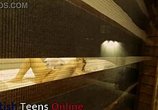 you watch your neighbour masturbating, fingering her huge natural tits and pussy