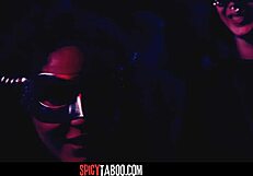 intense public threesome with rough anal and blowjob emotions