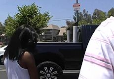 black milf janea jolie sucking a giant cock