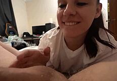 pov rimjob and blowjob milf cum in mouth