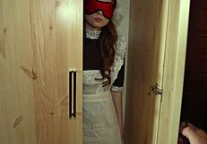 after school teen visits old neighbor for rough bondage and toys