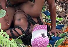 Holiday Amateur Sex In The Bush With Curvy Ebony Riding Doggystyle
