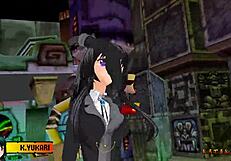 Yukari Katsubari strips during boss fight