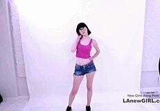 Wow, beautiful brunette seduced by producer in hot modeling audition casting!