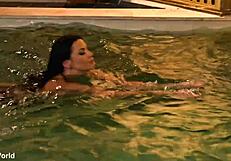 Busty MILF Ania Kinski transforms sensual massage into oiled double penetration threesome