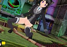 Yukari Katsubari strips during boss fight