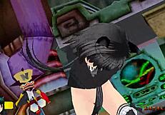 Yukari Katsubari strips during boss fight