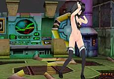 Yukari Katsubari strips during boss fight