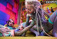 alt girls getting wild with intense toys and having fun with their asses