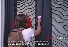 MILF gives stepson anal in kitchen