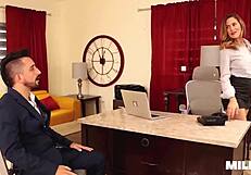 boss bitch gets fucked hard by monster cock