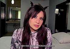 Are you addicted to this petite Latina's masturbation trailer?