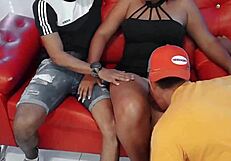 I experience intense pleasure in threesome with stepson and stepdad fucking