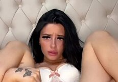 American exchange student engages in solo play on webcam with toys