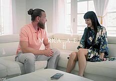 penthousegold com - asian hottie marica hase bends over for big dick doggystyle pounding