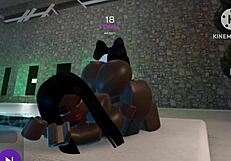 Lesbians playing and having fun together