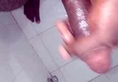 Play with my huge dick while wife's away.