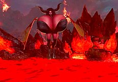 maggie wishing happy halloween with huge tits