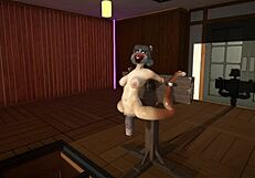 Furry cat dildoes and cum inflation