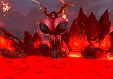 maggie wishing happy halloween with huge tits