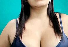 My girlfriend relaxes in her school's bedroom