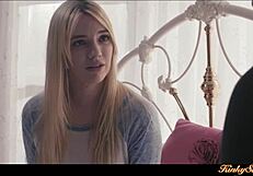 Blonde girlfriend shares intimate moments with boyfriend