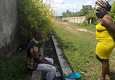 street boy lures orange seller inside uncompleted building and fucks her till he cums