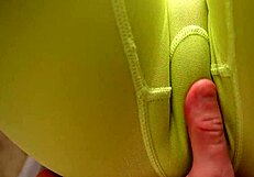 Rubbing Perfect Wet Pussy in Leggings