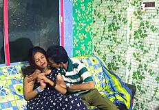 Best friend fucks sexy Indian wife in kitchen.